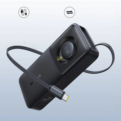 Baseus Free2Pull 10000mAh 30W powerbank with USB-C port and retractable USB-C cable - black_5