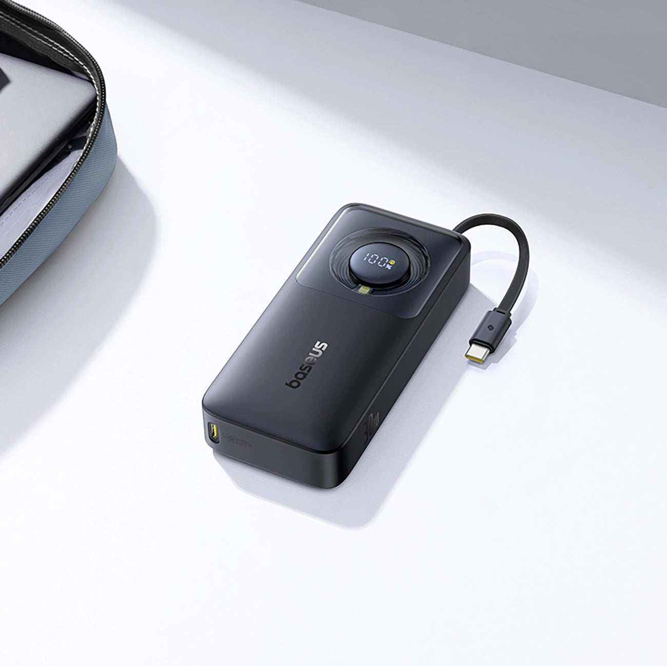 Baseus Free2Pull 10000mAh 30W powerbank with USB-C port and retractable USB-C cable - black_8