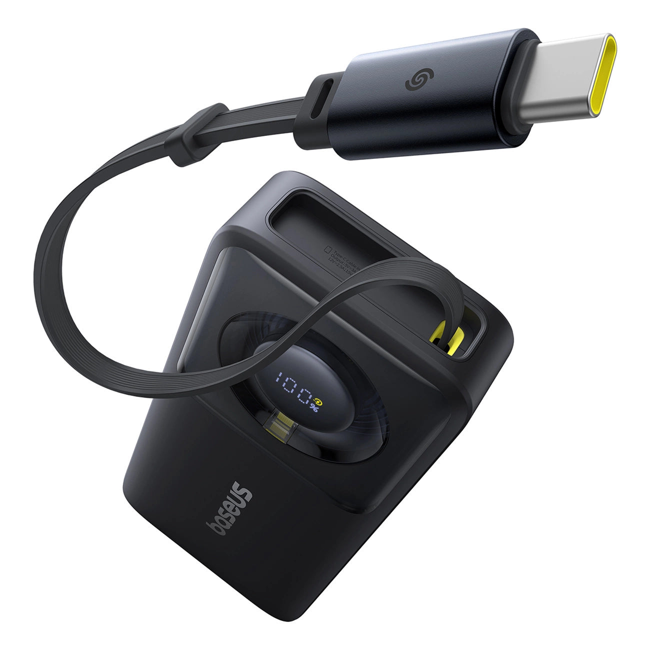 Baseus Free2Pull 10000mAh 30W powerbank with USB-C port and retractable USB-C cable - black_1