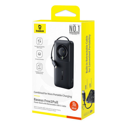 Baseus Free2Pull 10000mAh 30W powerbank with USB-C port and retractable USB-C cable - black_3