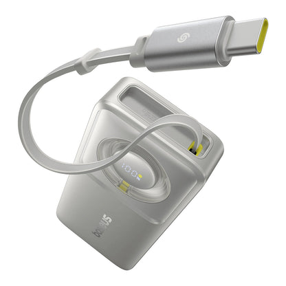 Baseus Free2Pull 10000mAh 30W powerbank with USB-C port and retractable USB-C cable - gray_1
