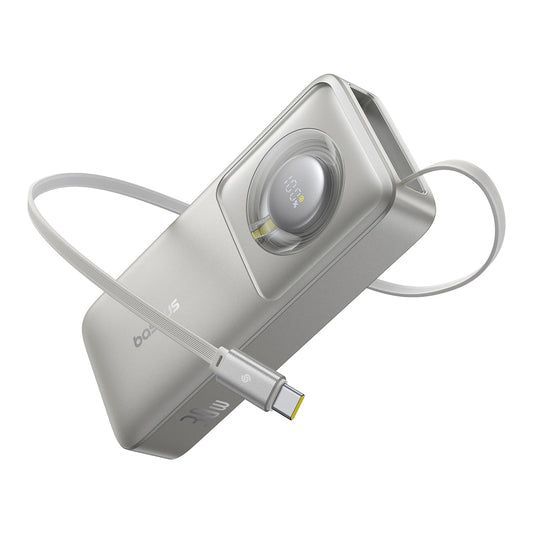 Baseus Free2Pull 10000mAh 30W powerbank with USB-C port and retractable USB-C cable - gray_0