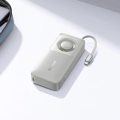 Baseus Free2Pull 10000mAh 30W powerbank with USB-C port and retractable USB-C cable - gray_8