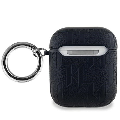 Karl Lagerfeld Monogram Choupette Head case for AirPods 1 / 2 - black_1