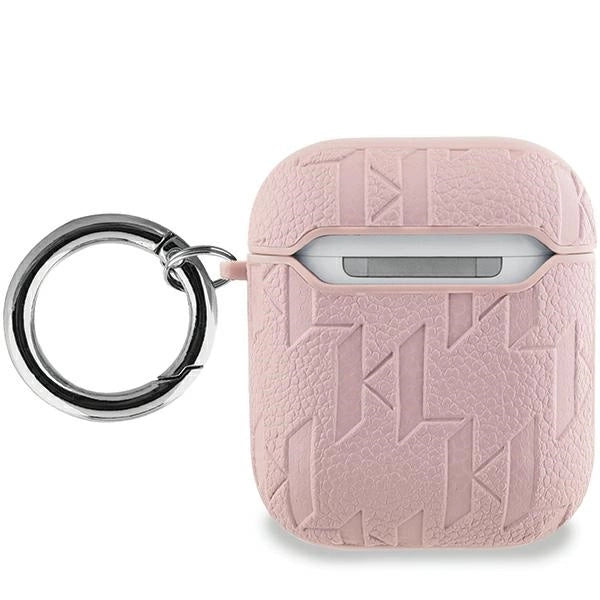 Karl Lagerfeld Monogram Choupette Head case for AirPods 1 / 2 - pink_1