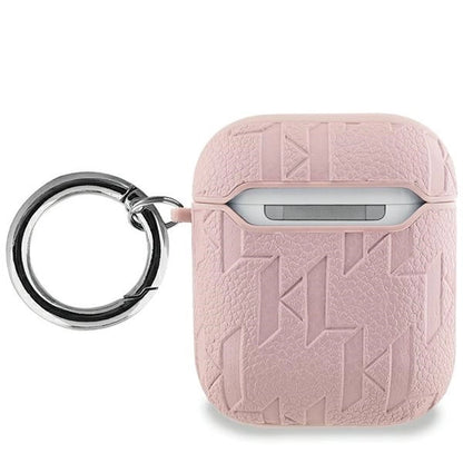 Karl Lagerfeld Monogram Karl &amp; Choupette Head case for AirPods 1 / 2 - pink_1