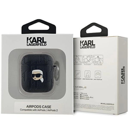 Karl Lagerfeld Monogram Karl Head case for AirPods 1 / 2 - black_2