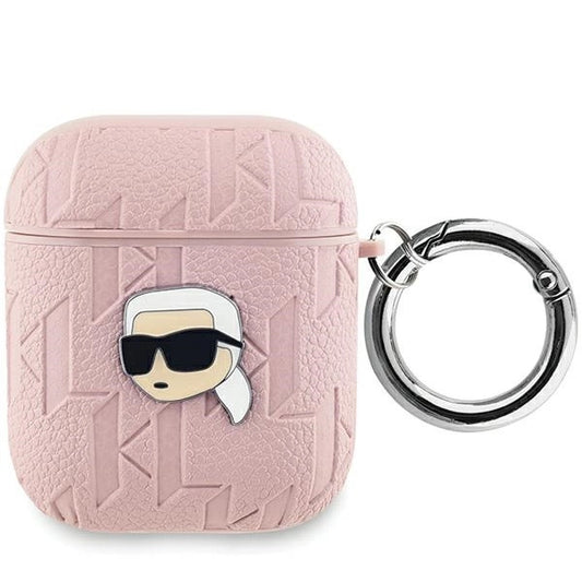 Karl Lagerfeld Monogram Karl Head case for AirPods 1 / 2 - pink_0