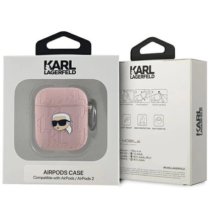 Karl Lagerfeld Monogram Karl Head case for AirPods 1 / 2 - pink_2