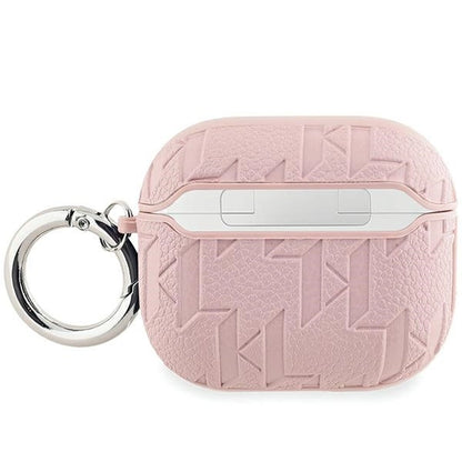 Karl Lagerfeld Monogram Choupette Head case for AirPods 3 - pink_1