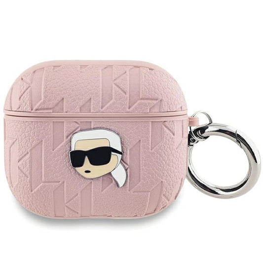 Karl Lagerfeld Monogram Karl Head case for AirPods 3 - pink_0