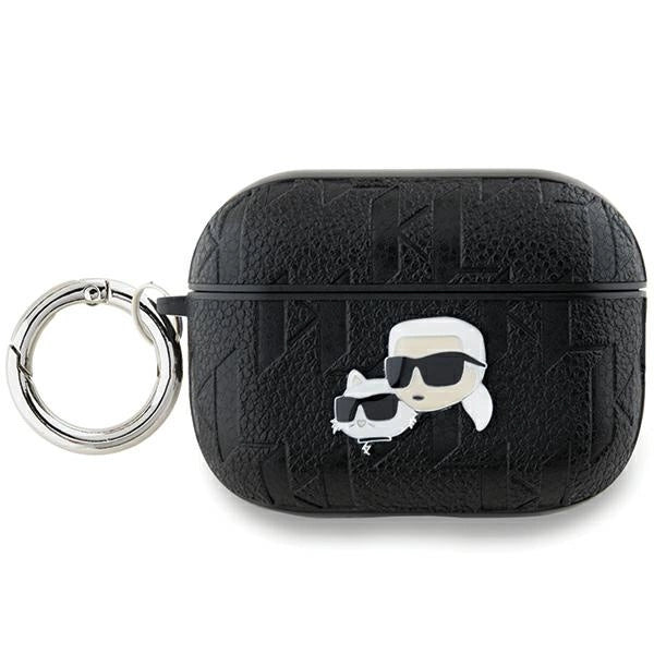 Karl Lagerfeld Monogram Karl &amp; Choupette Head case for AirPods Pro 2 - black_0