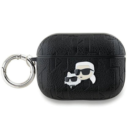 Karl Lagerfeld Monogram Karl &amp; Choupette Head case for AirPods Pro 2 - black_0
