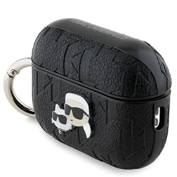 Karl Lagerfeld Monogram Karl &amp; Choupette Head case for AirPods Pro 2 - black_2
