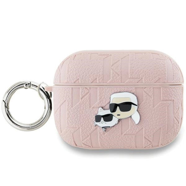 Karl Lagerfeld Monogram Karl &amp; Choupette Head case for AirPods Pro 2 - pink_0