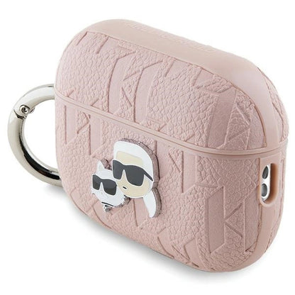 Karl Lagerfeld Monogram Karl &amp; Choupette Head case for AirPods Pro 2 - pink_2