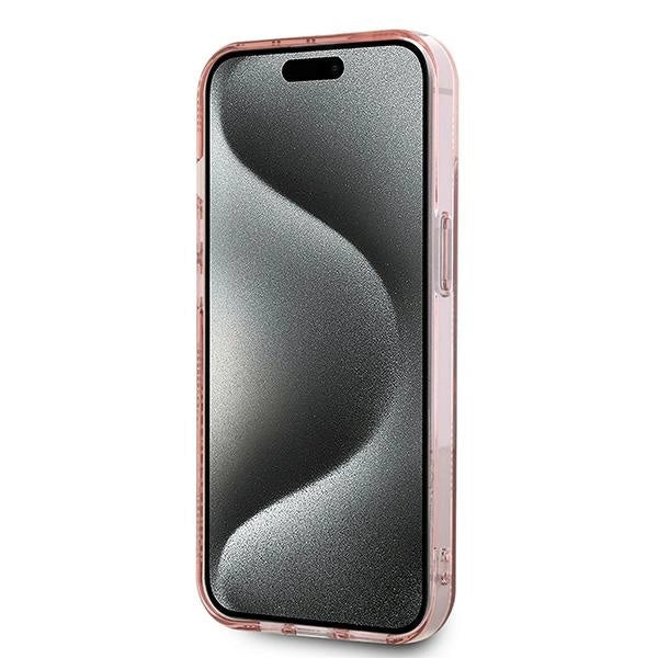 Karl Lagerfeld IML Choupette Head &amp; Monogram case for iPhone 13 - pink_4