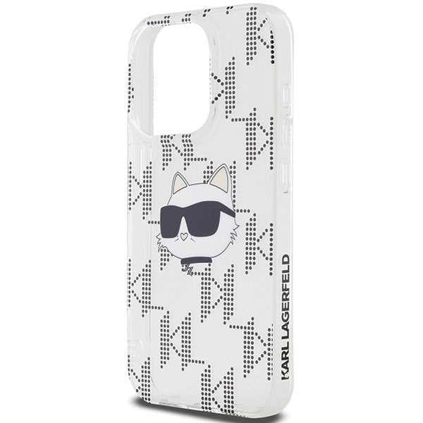 Karl Lagerfeld IML Choupette Head &amp; Monogram case for iPhone 15 Pro - transparent_5