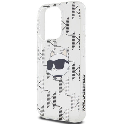 Karl Lagerfeld IML Choupette Head &amp; Monogram case for iPhone 15 Pro - transparent_5