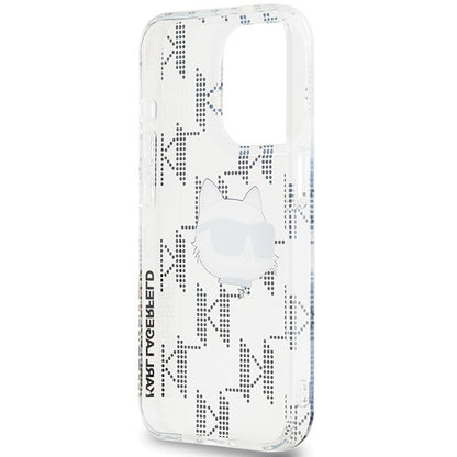 Karl Lagerfeld IML Choupette Head &amp; Monogram case for iPhone 15 Pro - transparent_6