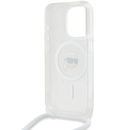 Karl Lagerfeld Crossbody IML Karl Head MagSafe case for iPhone 15 Pro - transparent_5