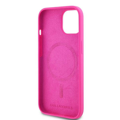 Karl Lagerfeld Silicone Choupette Head MagSafe Case for iPhone 15 Plus / 14 Plus - Pink_6