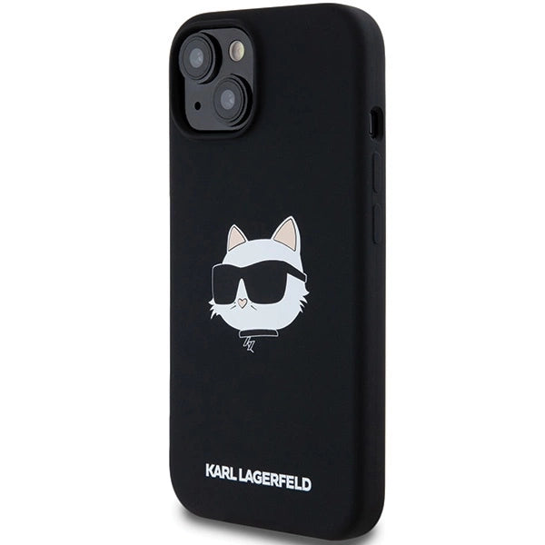 Karl Lagerfeld Silicone Choupette Head MagSafe Case for iPhone 15 Plus / 14 Plus - Black_1