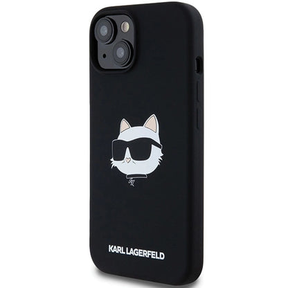 Karl Lagerfeld Silicone Choupette Head MagSafe Case for iPhone 15 Plus / 14 Plus - Black_1