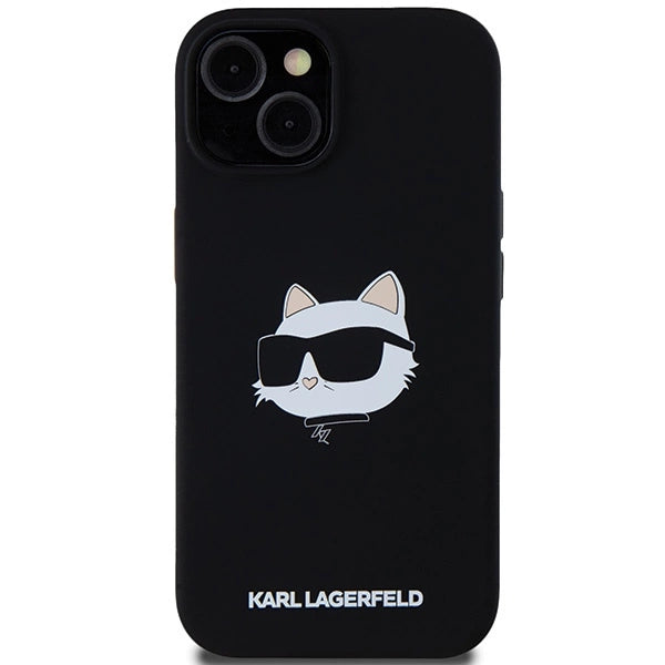 Karl Lagerfeld Silicone Choupette Head MagSafe Case for iPhone 15 Plus / 14 Plus - Black_2