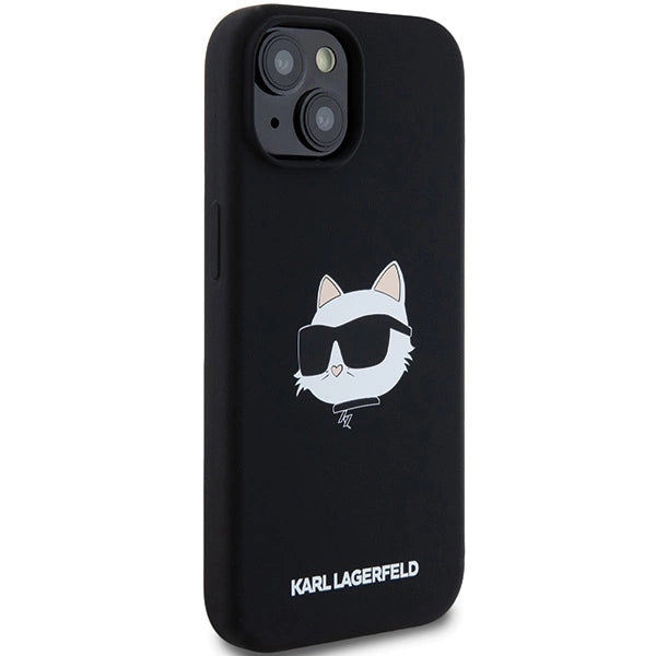 Karl Lagerfeld Silicone Choupette Head MagSafe Case for iPhone 15 Plus / 14 Plus - Black_3