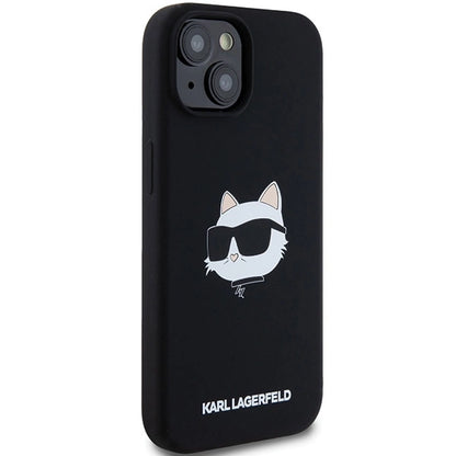 Karl Lagerfeld Silicone Choupette Head MagSafe Case for iPhone 15 Plus / 14 Plus - Black_3