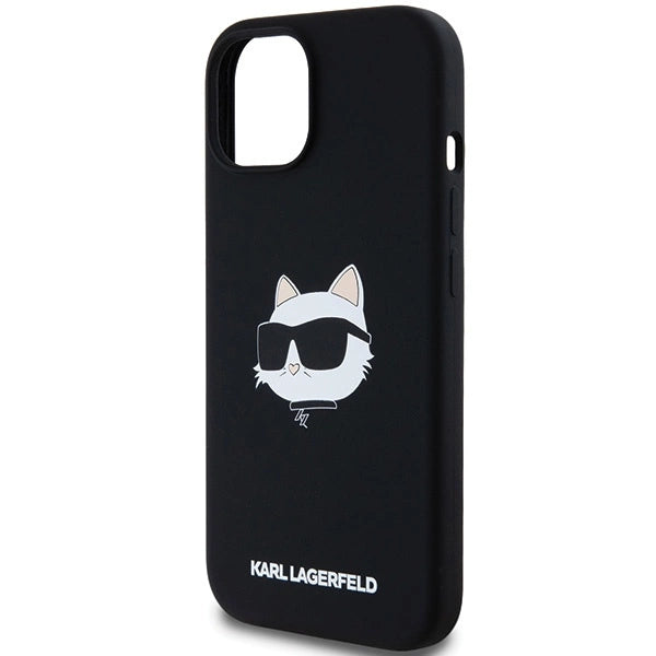 Karl Lagerfeld Silicone Choupette Head MagSafe Case for iPhone 15 Plus / 14 Plus - Black_5