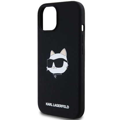 Karl Lagerfeld Silicone Choupette Head MagSafe Case for iPhone 15 Plus / 14 Plus - Black_5