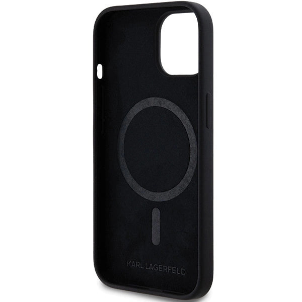 Karl Lagerfeld Silicone Choupette Head MagSafe Case for iPhone 15 Plus / 14 Plus - Black_6