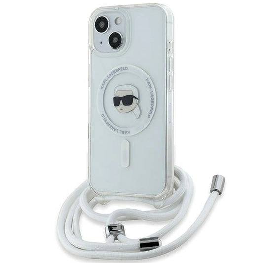 Karl Lagerfeld Crossbody IML Karl Head MagSafe case for iPhone 15 / 14 / 13 - transparent_0