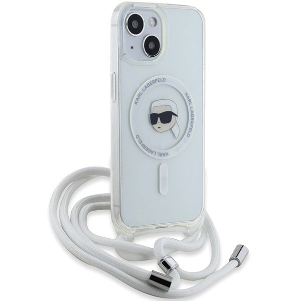Karl Lagerfeld Crossbody IML Karl Head MagSafe case for iPhone 15 / 14 / 13 - transparent_2