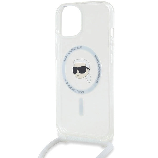 Karl Lagerfeld Crossbody IML Karl Head MagSafe case for iPhone 15 / 14 / 13 - transparent_4
