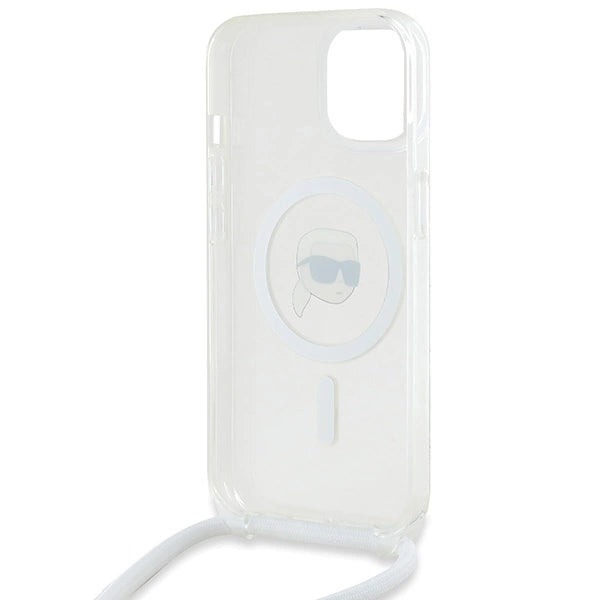 Karl Lagerfeld Crossbody IML Karl Head MagSafe case for iPhone 15 / 14 / 13 - transparent_5
