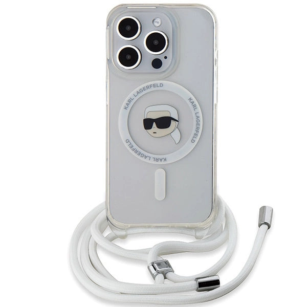 Karl Lagerfeld Crossbody IML Karl Head MagSafe case for iPhone 15 Pro Max - transparent_1