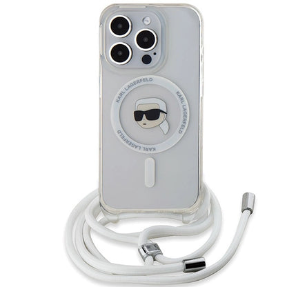 Karl Lagerfeld Crossbody IML Karl Head MagSafe case for iPhone 15 Pro Max - transparent_1