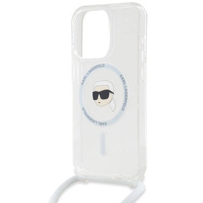 Karl Lagerfeld Crossbody IML Karl Head MagSafe case for iPhone 15 Pro Max - transparent_4