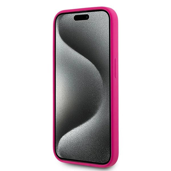 Karl Lagerfeld Silicone Choupette Head MagSafe case for iPhone 15 Pro Max - pink_4