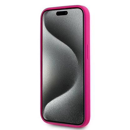 Karl Lagerfeld Silicone Choupette Head MagSafe case for iPhone 15 Pro Max - pink_4