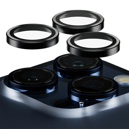 PanzerGlass Hoops Camera Protection for iPhone 15 Pro / 15 Pro Max - with Black Frame_0