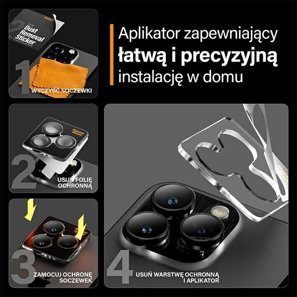 PanzerGlass Hoops Camera Protection for iPhone 15 Pro / 15 Pro Max - with Black Frame_5