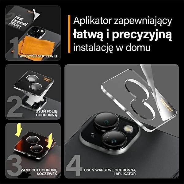 PanzerGlass Hoops Camera Protection for iPhone 15/15 Plus - with Black Frame_6