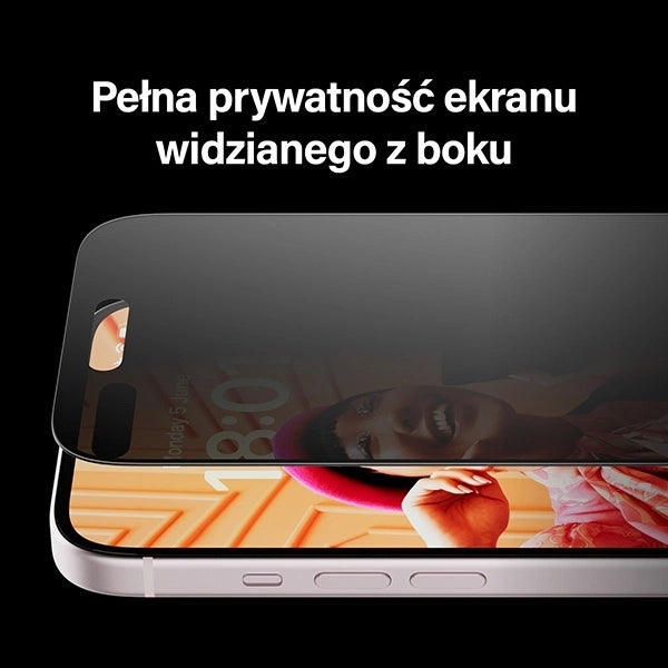 PanzerGlass Ultra-Wide Fit Privacy Tempered Glass with Positioner for iPhone 15 Pro Max_4