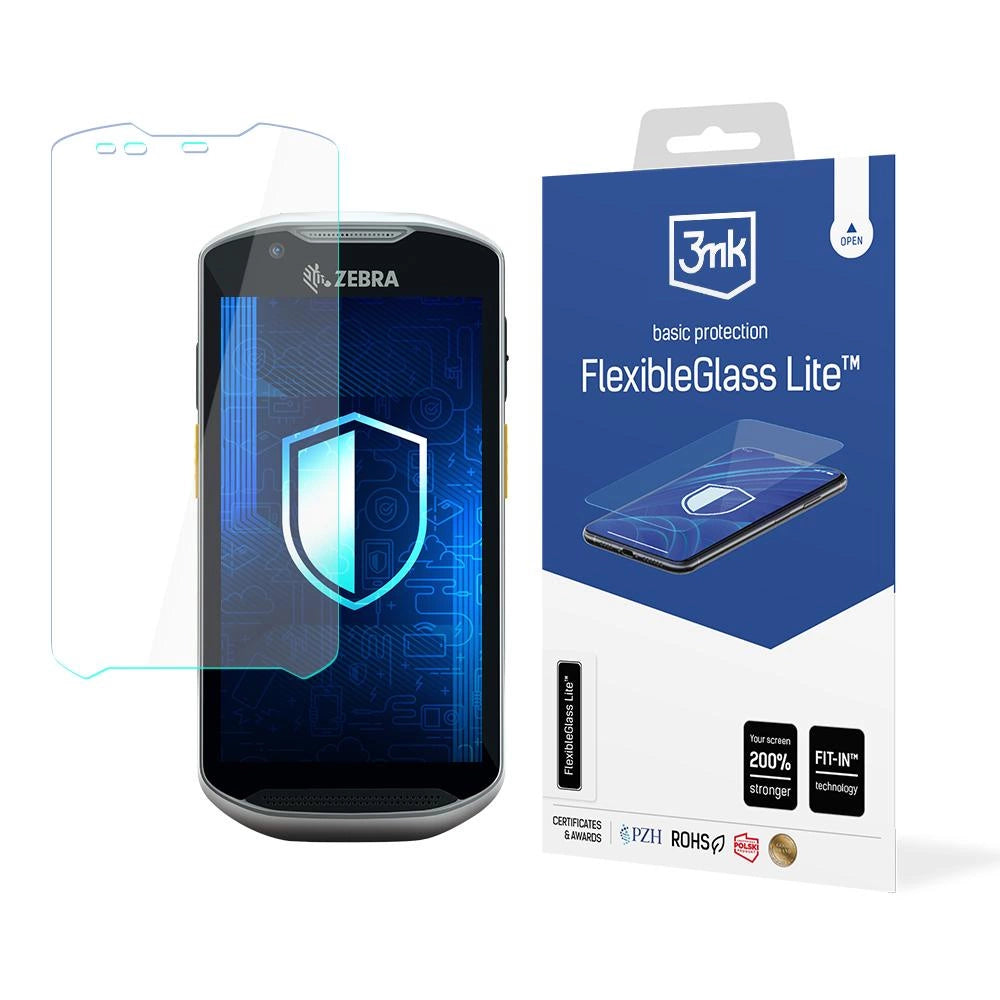 3mk FlexibleGlass Lite™ hybrid glass on Zebra TC57_0