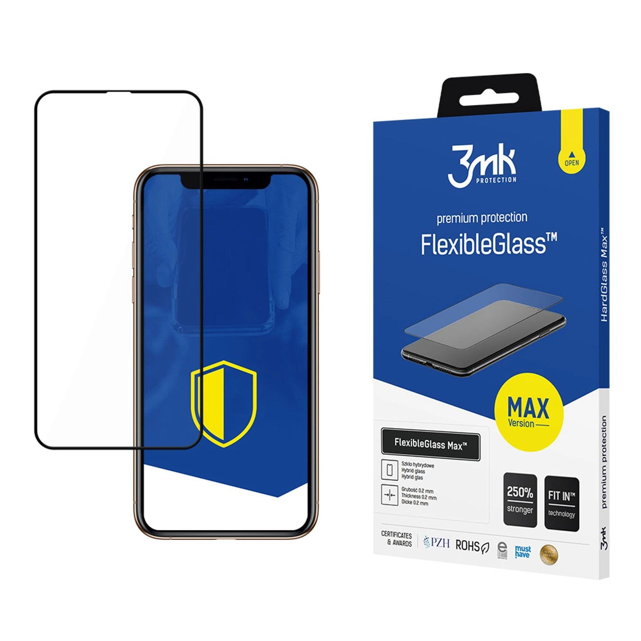 Hybrid glass 3mk FlexibleGlass Max™ for iPhone 11 Pro Max_0