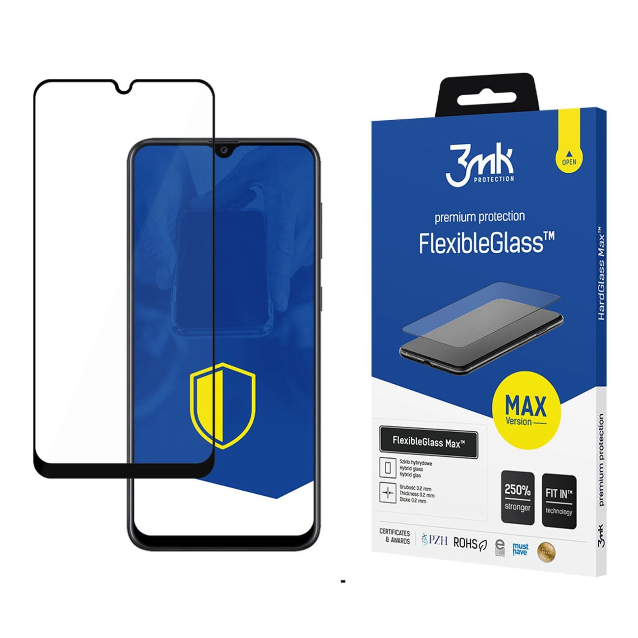 Hybrid glass 3mk FlexibleGlass Max™ for Samsung Galaxy A50_0